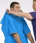 Mens Adaptive Polo Shirt Top - Adaptive Golf Shirt