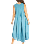 Sakkas Starlight Fourth Women's Tie Dye Caftan Tank Dress/Cover Up  Beach Kaftan