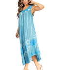 Sakkas Starlight Fourth Women's Tie Dye Caftan Tank Dress/Cover Up  Beach Kaftan