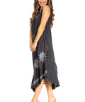 Sakkas Starlight Fourth Women's Tie Dye Caftan Tank Dress/Cover Up  Beach Kaftan