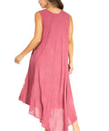Sakkas Starlight Fourth Women's Tie Dye Caftan Tank Dress/Cover Up  Beach Kaftan
