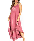 Sakkas Starlight Fourth Women's Tie Dye Caftan Tank Dress/Cover Up  Beach Kaftan