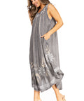 Sakkas Starlight Fourth Women's Tie Dye Caftan Tank Dress/Cover Up  Beach Kaftan