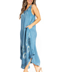 Sakkas Starlight Fourth Women's Tie Dye Caftan Tank Dress/Cover Up  Beach Kaftan