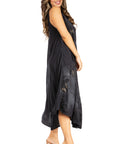 Sakkas Starlight Fourth Women's Tie Dye Caftan Tank Dress/Cover Up  Beach Kaftan