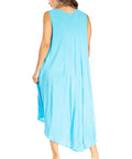 Sakkas Starlight Fourth Women's Tie Dye Caftan Tank Dress/Cover Up  Beach Kaftan