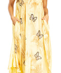 Sakkas Starlight Fourth Women's Tie Dye Caftan Tank Dress/Cover Up  Beach Kaftan