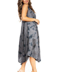 Sakkas Starlight Fourth Women's Tie Dye Caftan Tank Dress/Cover Up  Beach Kaftan