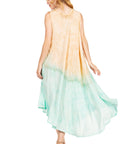 Sakkas Starlight Fourth Women's Tie Dye Caftan Tank Dress/Cover Up  Beach Kaftan