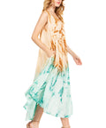 Sakkas Starlight Fourth Women's Tie Dye Caftan Tank Dress/Cover Up  Beach Kaftan