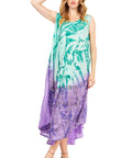 Sakkas Starlight Fourth Women's Tie Dye Caftan Tank Dress/Cover Up  Beach Kaftan