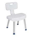 Bathroom Safety Shower Chair with Folding Back