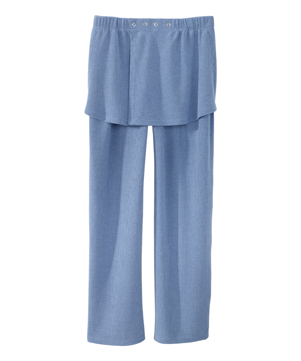 Women's Open Back Soft Ribbed Pants