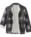 Men's Magnetic Closure Sherpa Lined Shirt Jacket