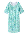 Open Back Knit Nightgown with Lace Trim - Clearance
