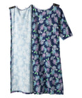Open Back Knit Nightgown with Lace Trim - Clearance