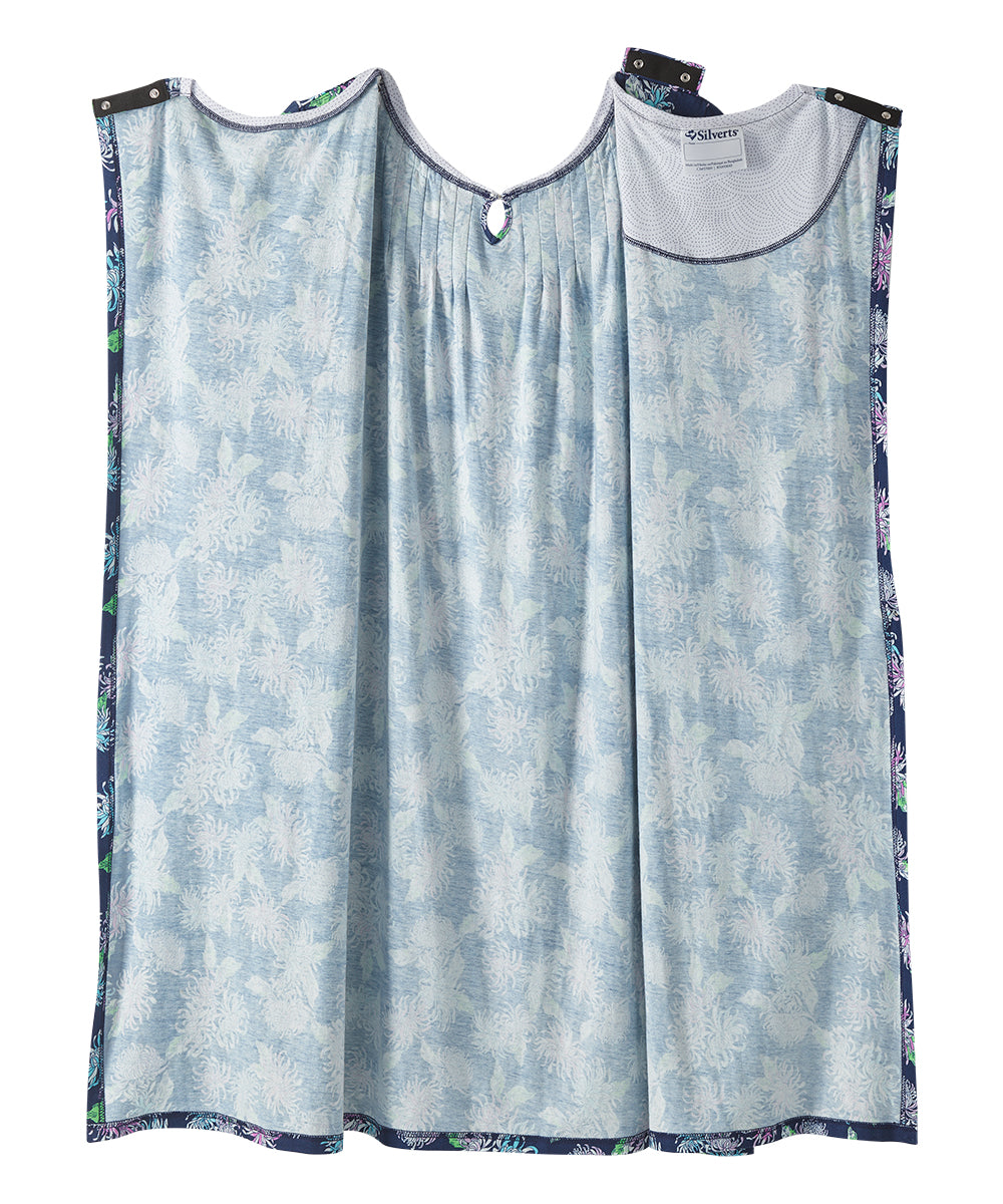 Open Back Knit Nightgown with Lace Trim - Clearance