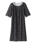 Open Back Knit Nightgown with Lace Trim - Clearance