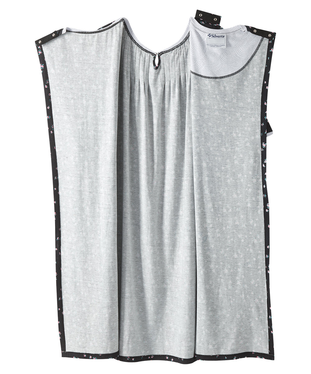 Open Back Knit Nightgown with Lace Trim - Clearance