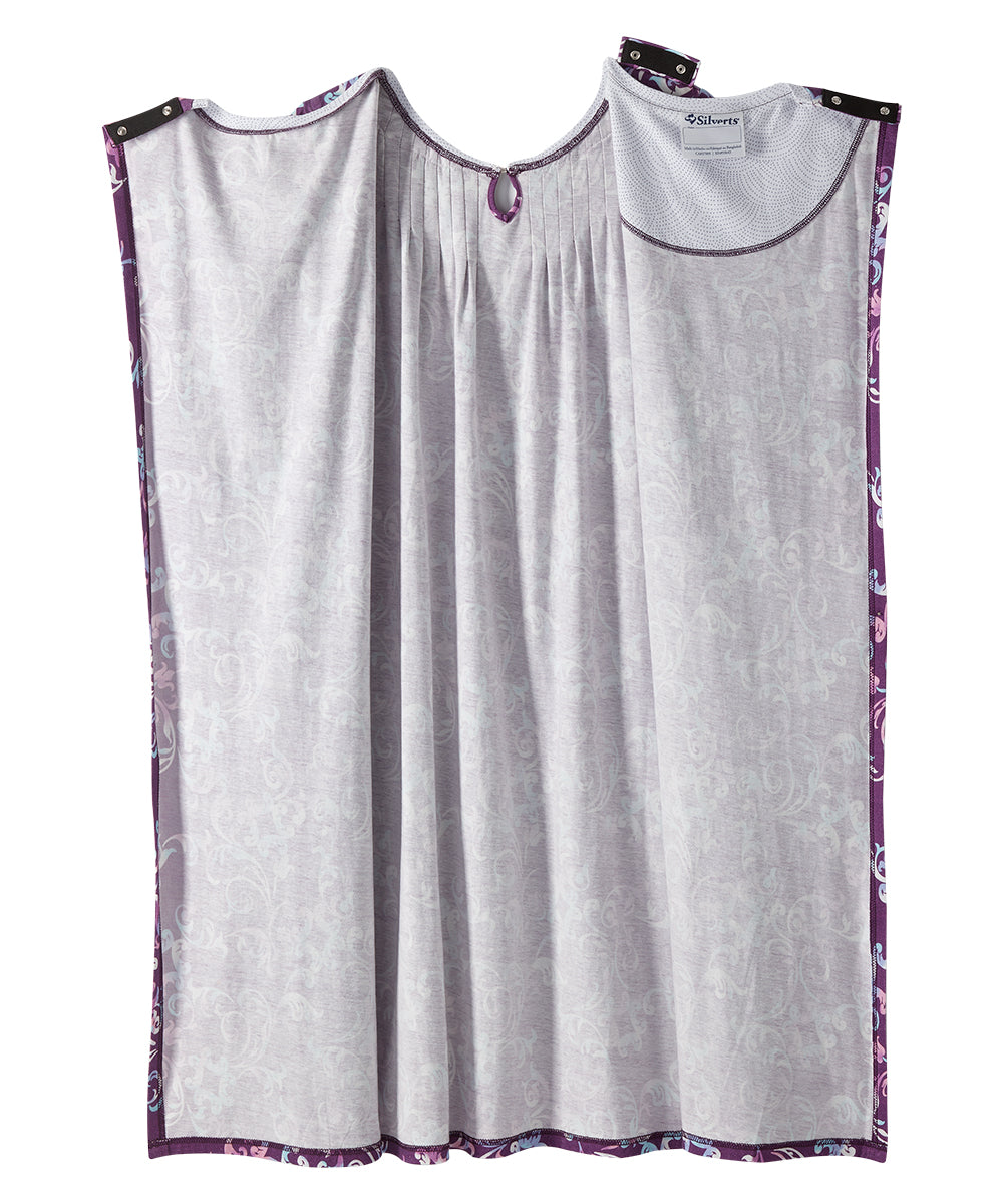 Open Back Knit Nightgown with Lace Trim - Clearance