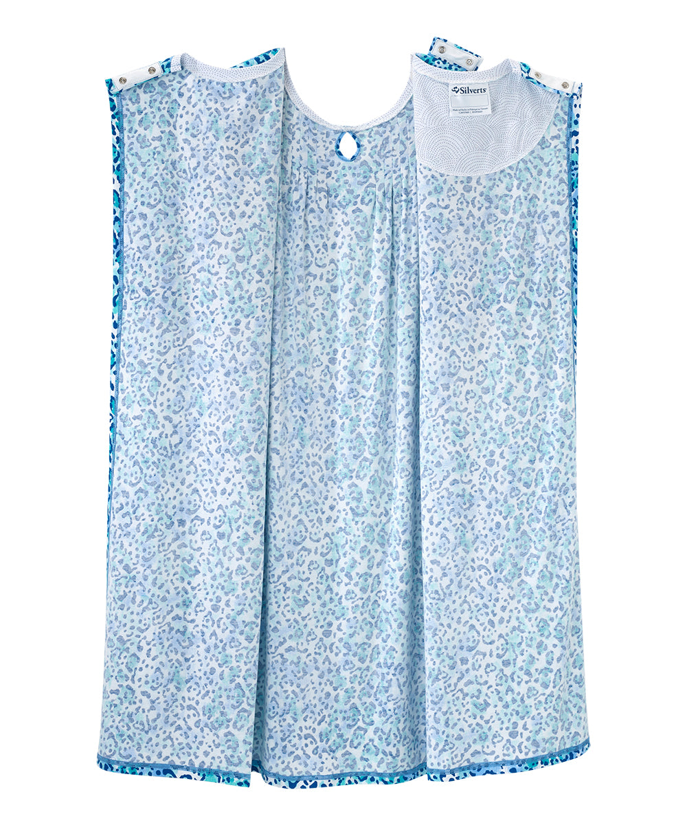 Open Back Knit Nightgown with Lace Trim - Clearance