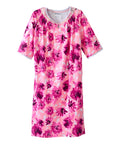 Open Back Knit Nightgown with Lace Trim - Clearance