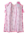 Open Back Knit Nightgown with Lace Trim - Clearance
