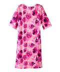 Open Back Knit Nightgown with Lace Trim - Clearance
