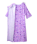 Open Back Knit Nightgown with Lace Trim - Clearance