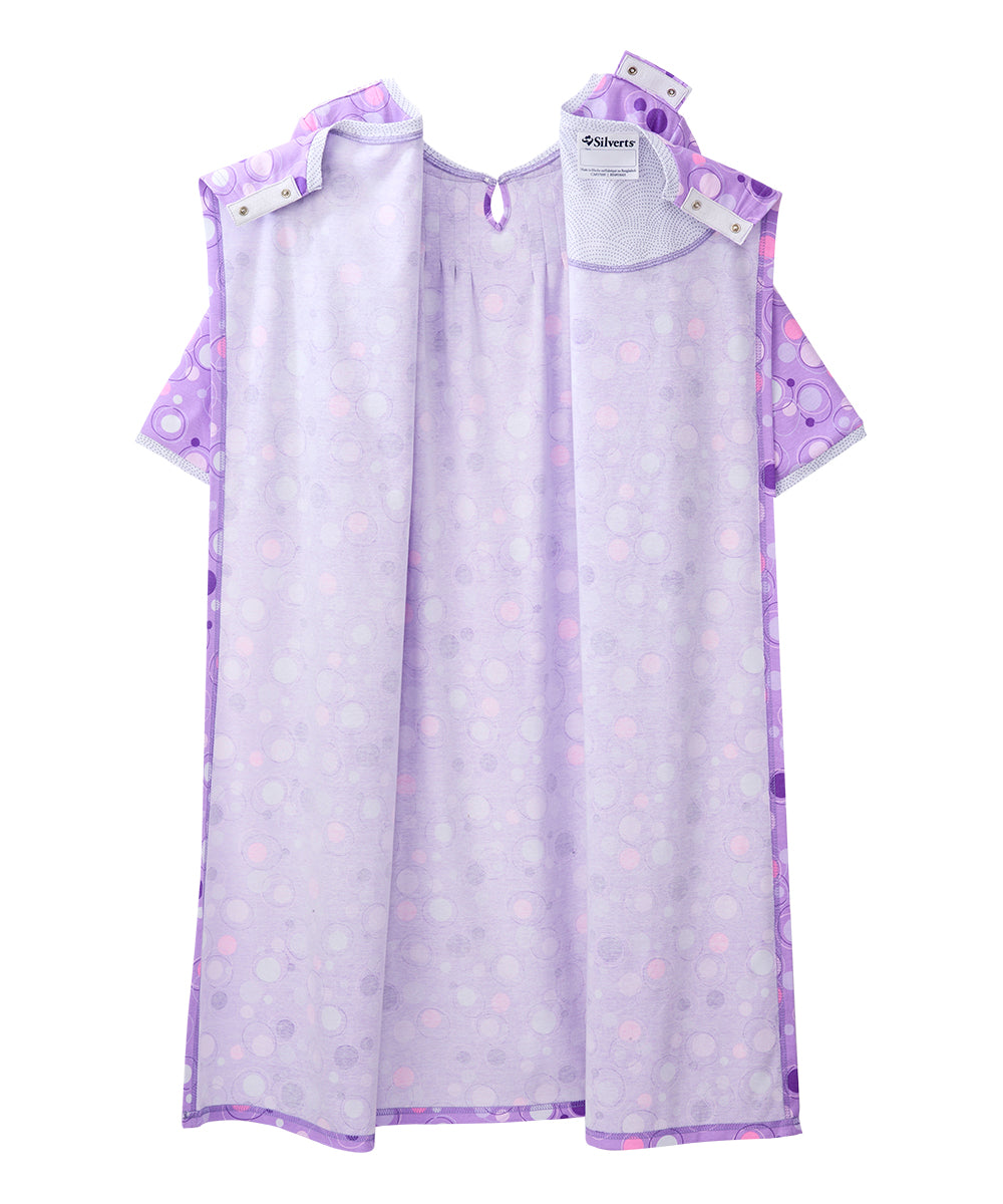 Open Back Knit Nightgown with Lace Trim - Clearance