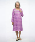 Women's No Peek Open Back Flannel Nightgown
