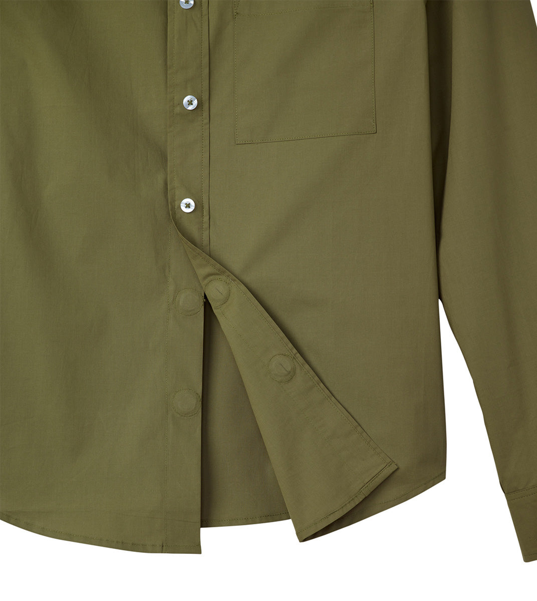 Men's Self Dressing Magnetic Buttons Dress Shirt