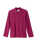 Men's Adaptive Open Back Polo Shirt with Long Sleeves