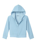 Women's Soft Corduroy Rib Magnetic Button Hoodie