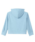 Women's Soft Corduroy Rib Magnetic Button Hoodie