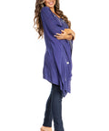 Sakkas Adalwin Third Tie Dye Desert Sun Circle Ponch Tunic Top Blouse W/Embroidery