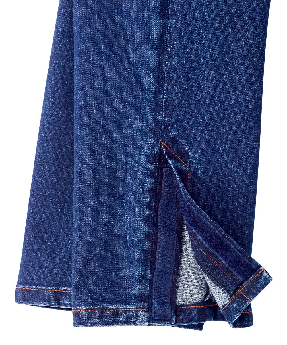 Men's Self Dressing Side Zip Jeans