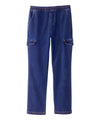 Men's Self Dressing Pull-on Jeans with Cargo Pockets