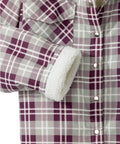 Men's Magnetic Closure Sherpa Lined Shirt Jacket - Clearance
