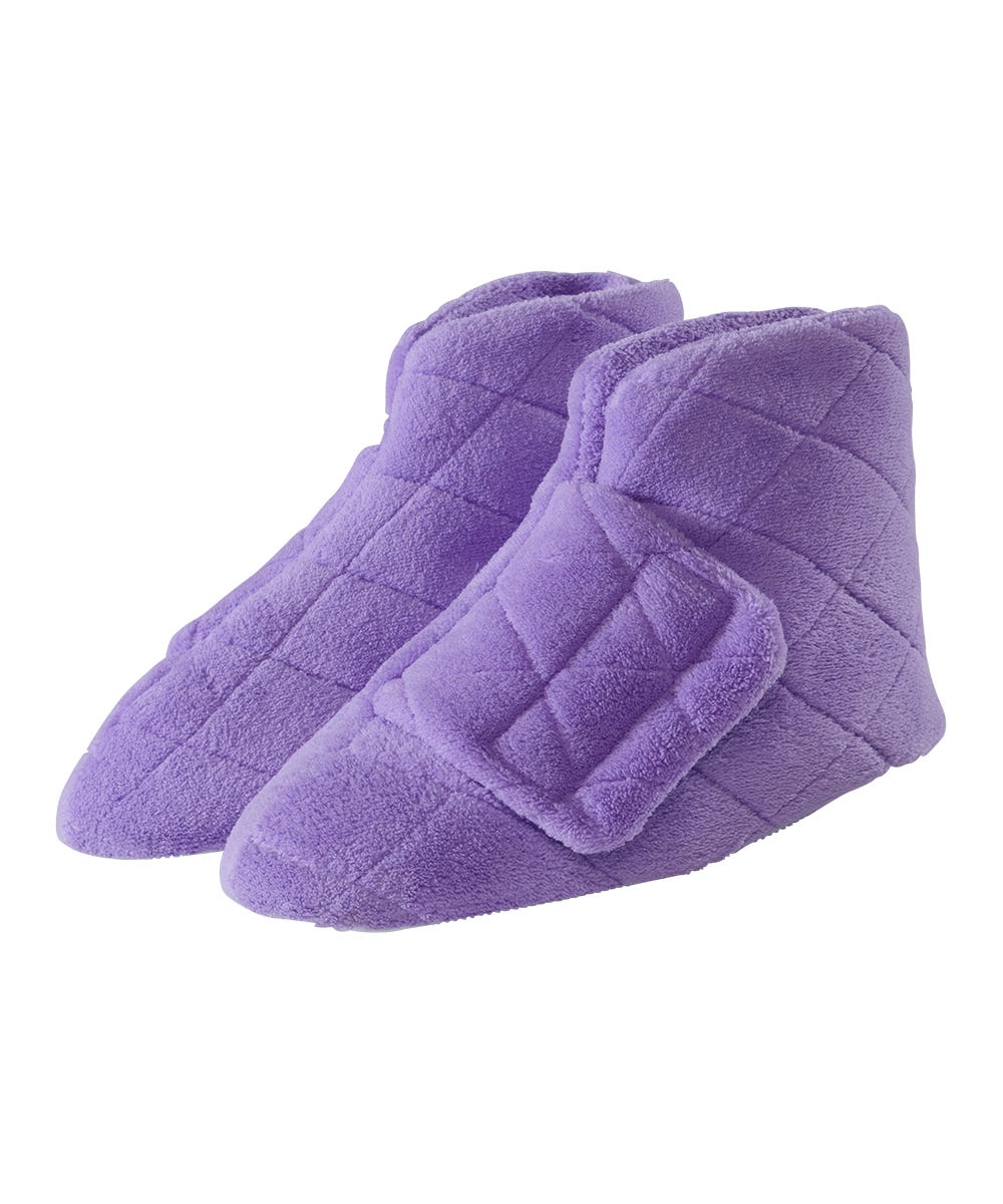 Women’s Plush Adjustable Slippers for Sore & Swollen Feet