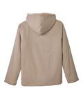 Men's Magnetic Closure Sherpa Shacket with Detachable Hood