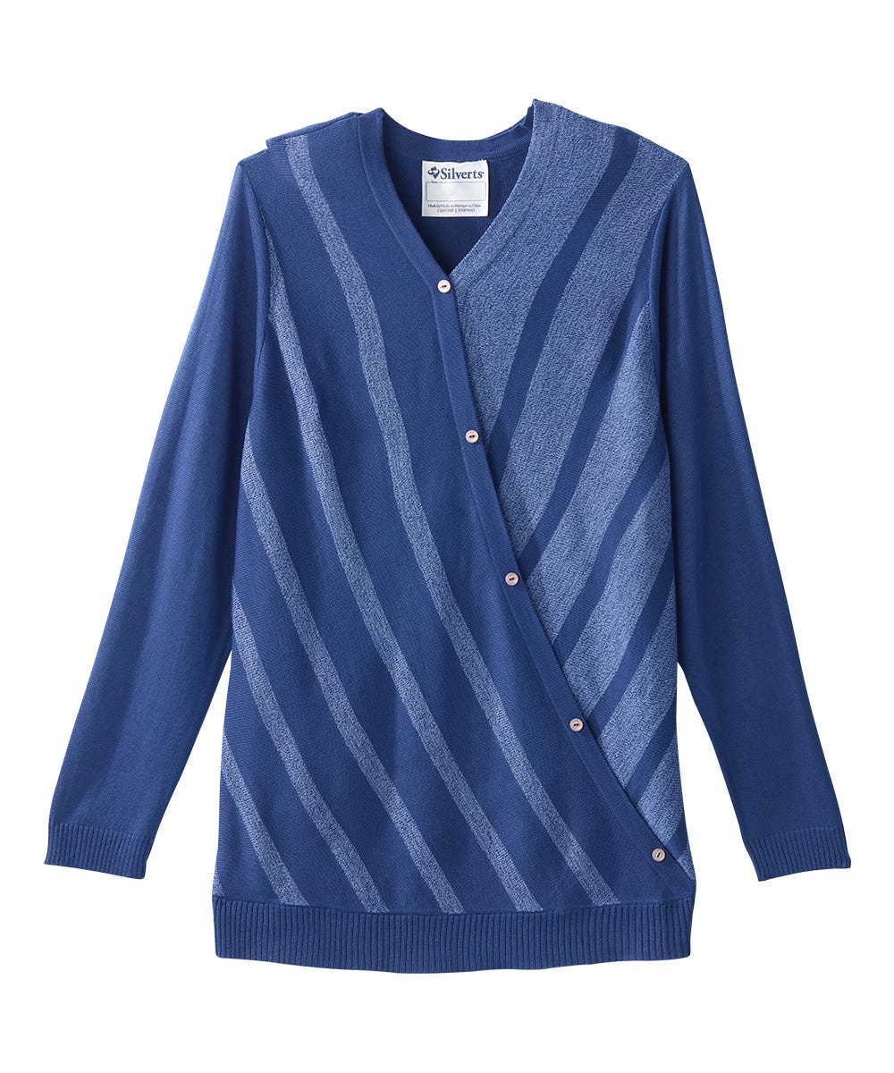 Women's Open Back Stripe Sweater