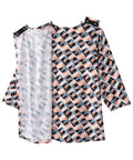 Women's Open Back Faux Button Top - Clearance