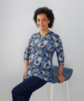 Women's Open Back Faux Button Top - Clearance