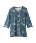 Women's Open Back Faux Button Top