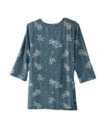 Women's Open Back Faux Button Top