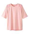 Women's Open Back Embroidered T-Shirt