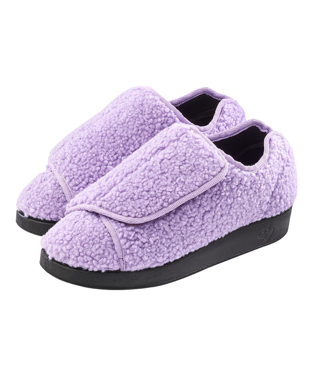 Women’s Slippers with Easy Closures – Adjustable Fit (Regular to Extra Wide)
