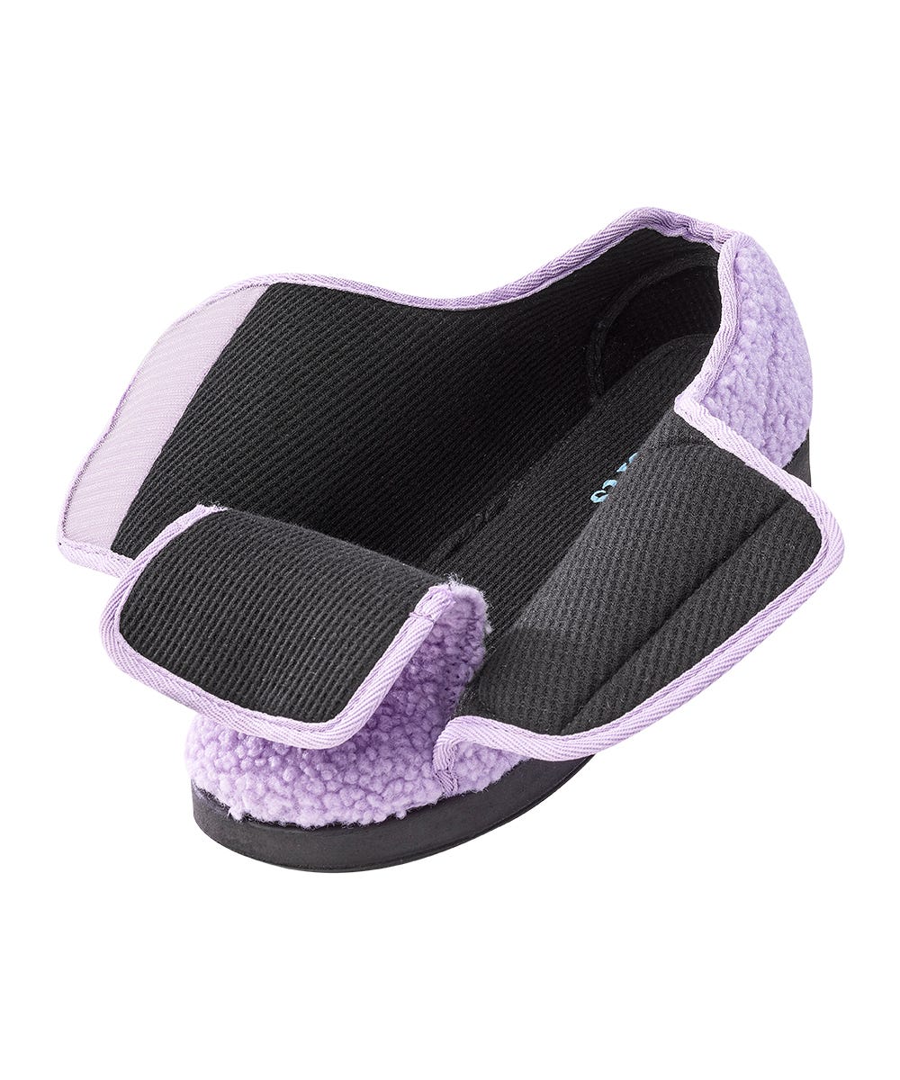 Women’s Slippers with Easy Closures – Adjustable Fit (Regular to Extra Wide)