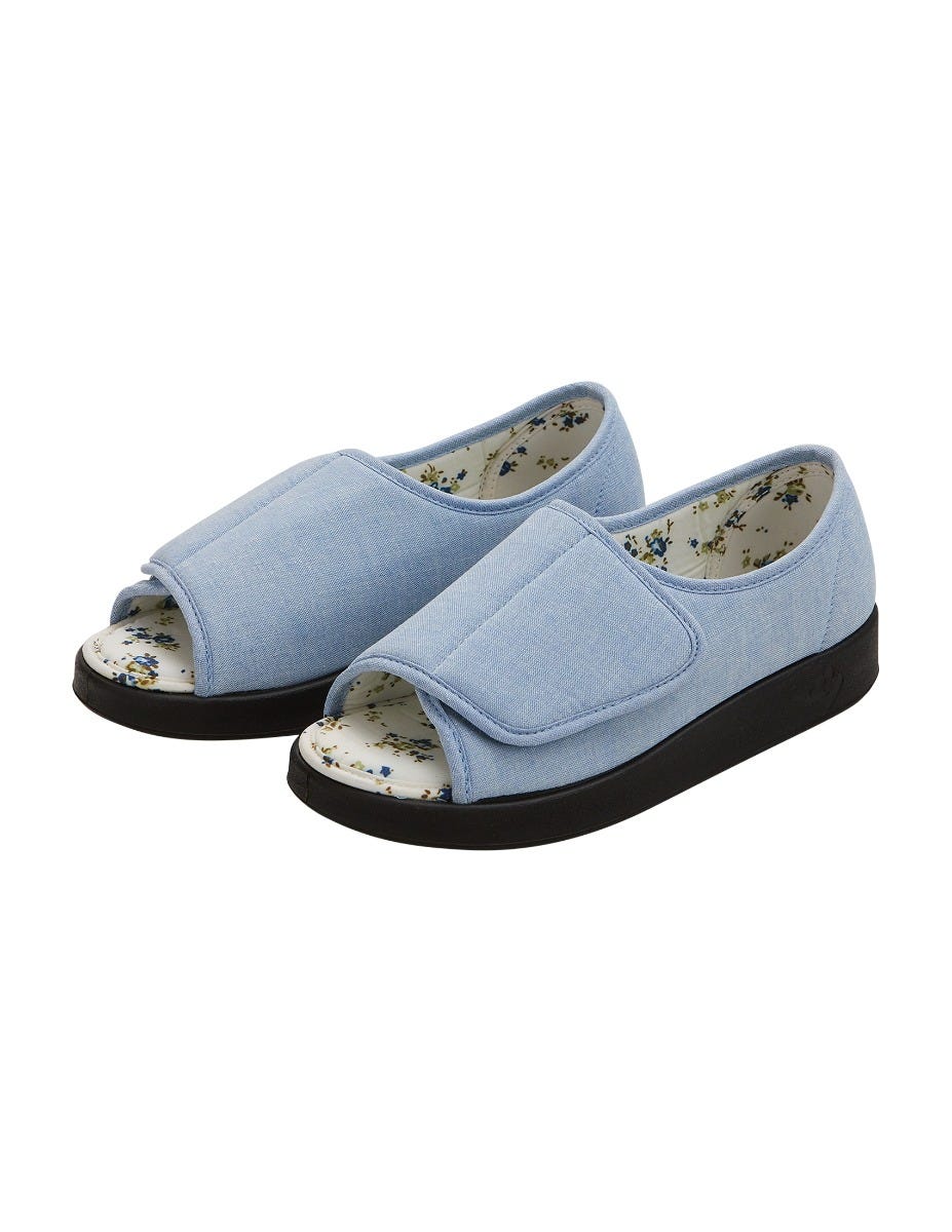 Women’s Open-Toe Shoes – Adjustable Fit (Regular to Extra Wide)